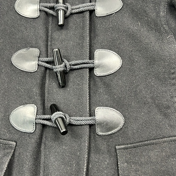 Burberry Brit Wool Toggle Pea Coat Black - Picture 2 of 12